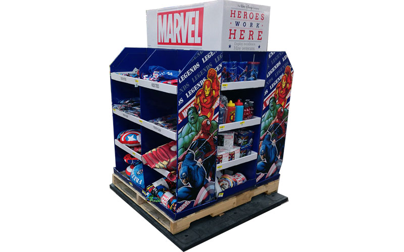 Custom Prinitng Cardboard Children Toys Pallet Display