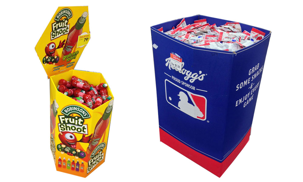 Custom Cardboard Dump Bin Displays