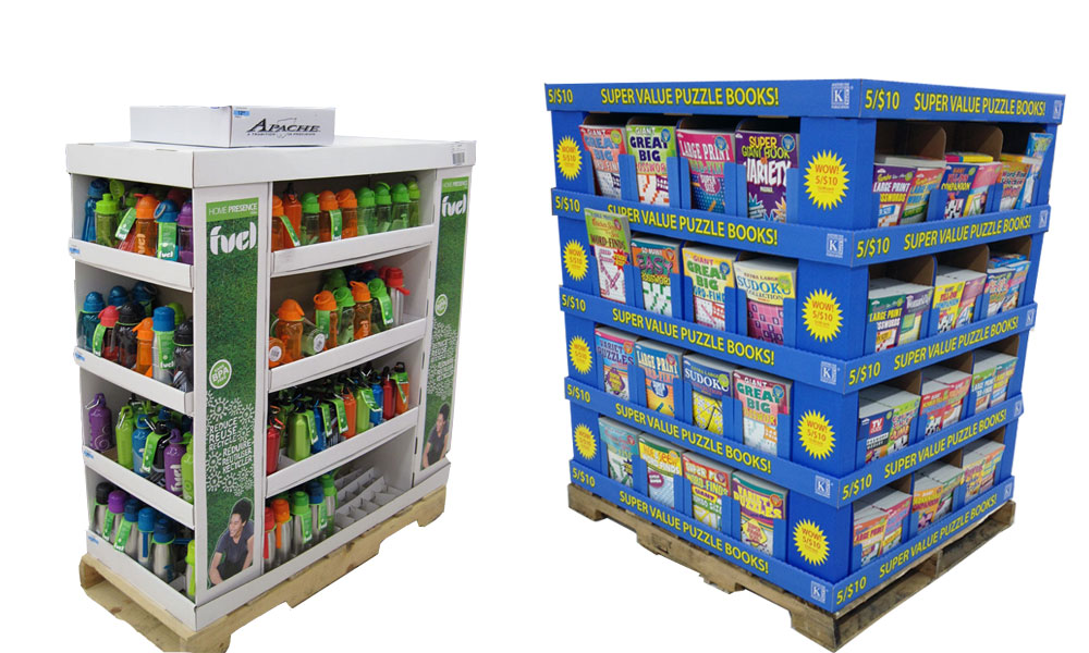 Custom Cardboard Pallet Display Stands