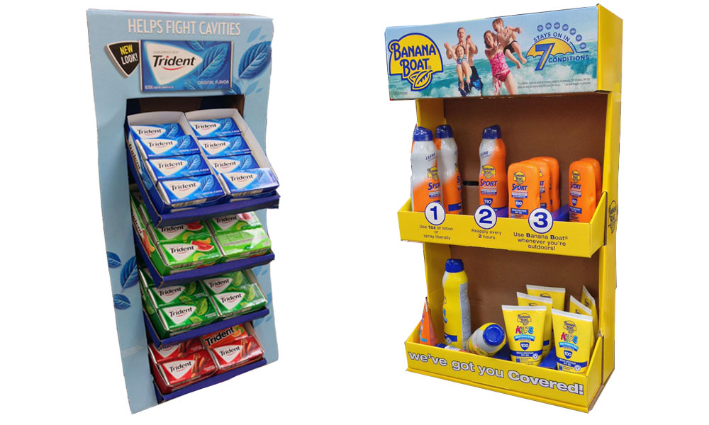 Custom Cardboard Retail Sidekick Displays